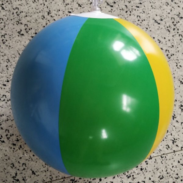 28cmPVC沙灘球-彩色款印刷1色LOGO_2